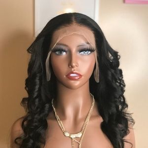 100% Brazilian Human Hair Wig Glueless 13x4 Lace